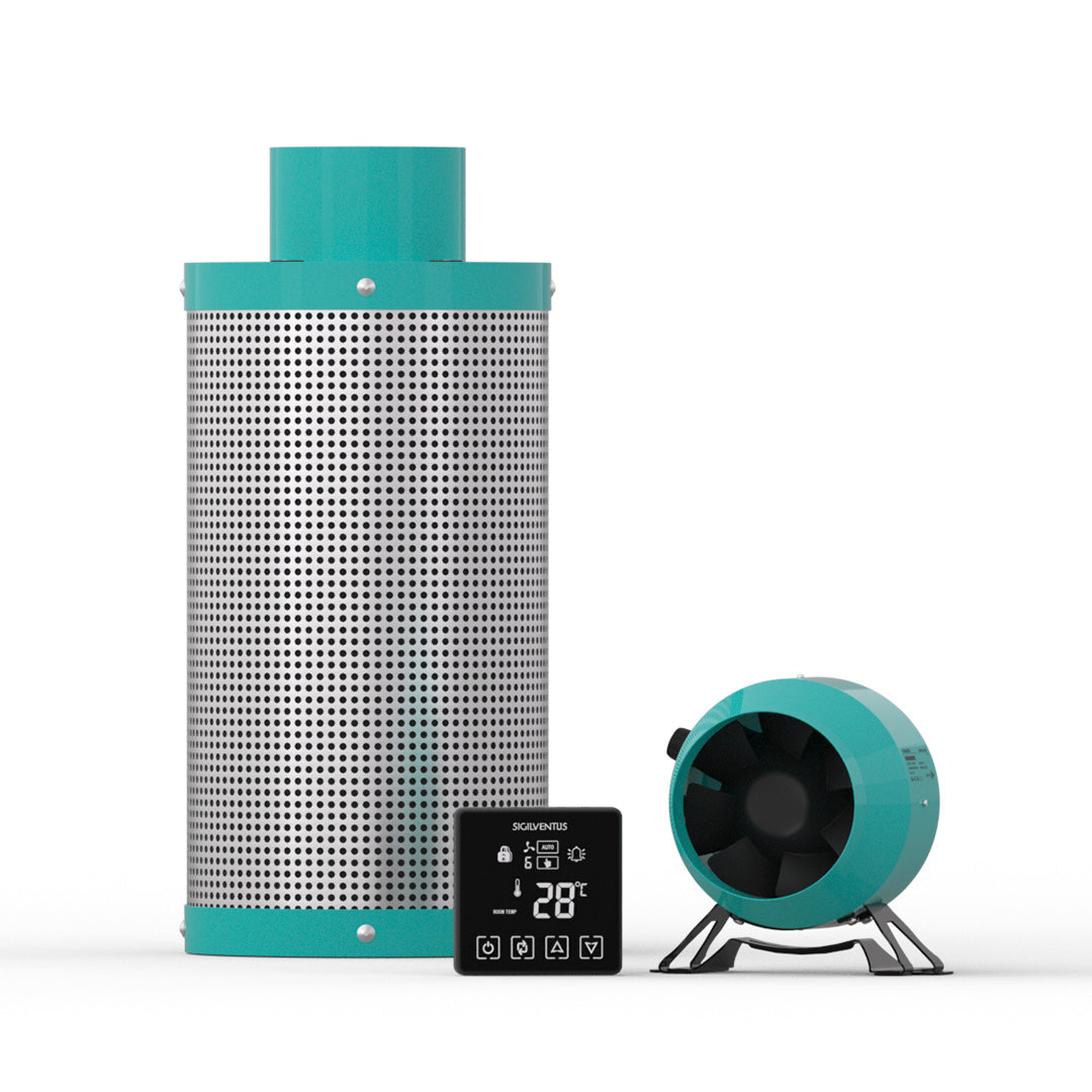 4-Inch EC Fan Ventilation Kit with Carbon Filter & Smart Controller | SigilVentus