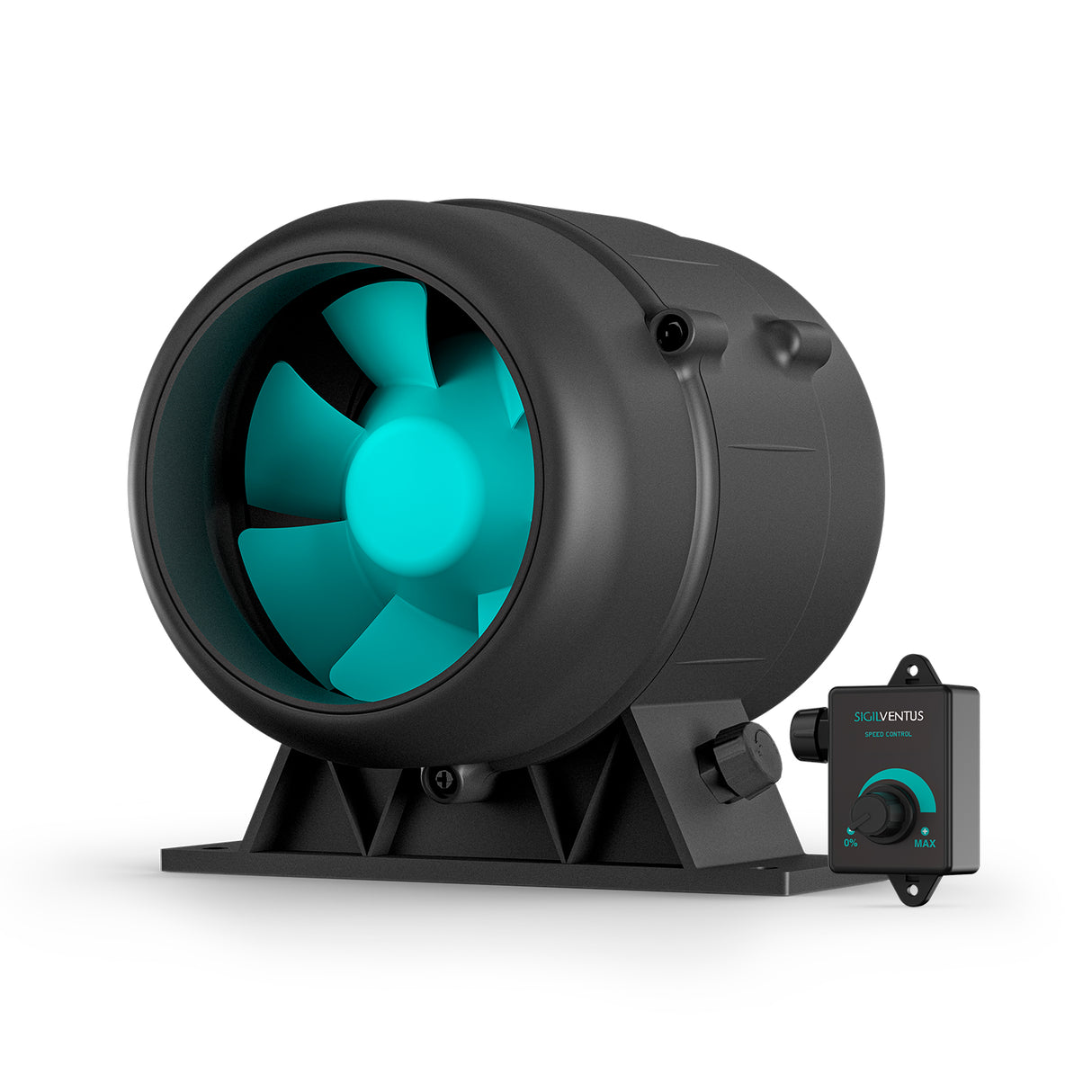 LITELINE 5” EC MixFlow Inline Fan – IP68 Waterproof, Variable Speed Control