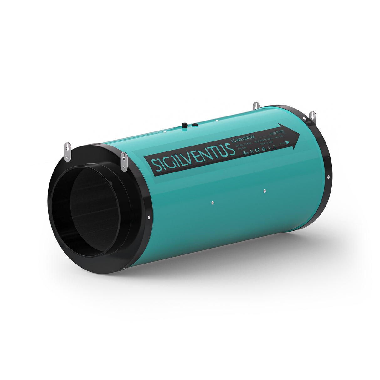 SigilVentus 10” EC Inline Silenced Duct Fan – Powerful Ventilation for Large Grow Tents & Carbon Filters