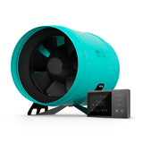 SigilVentus PROLINE 12” EC Inline Duct Fan System with Temperature & Humidity Controller, 12-Inch