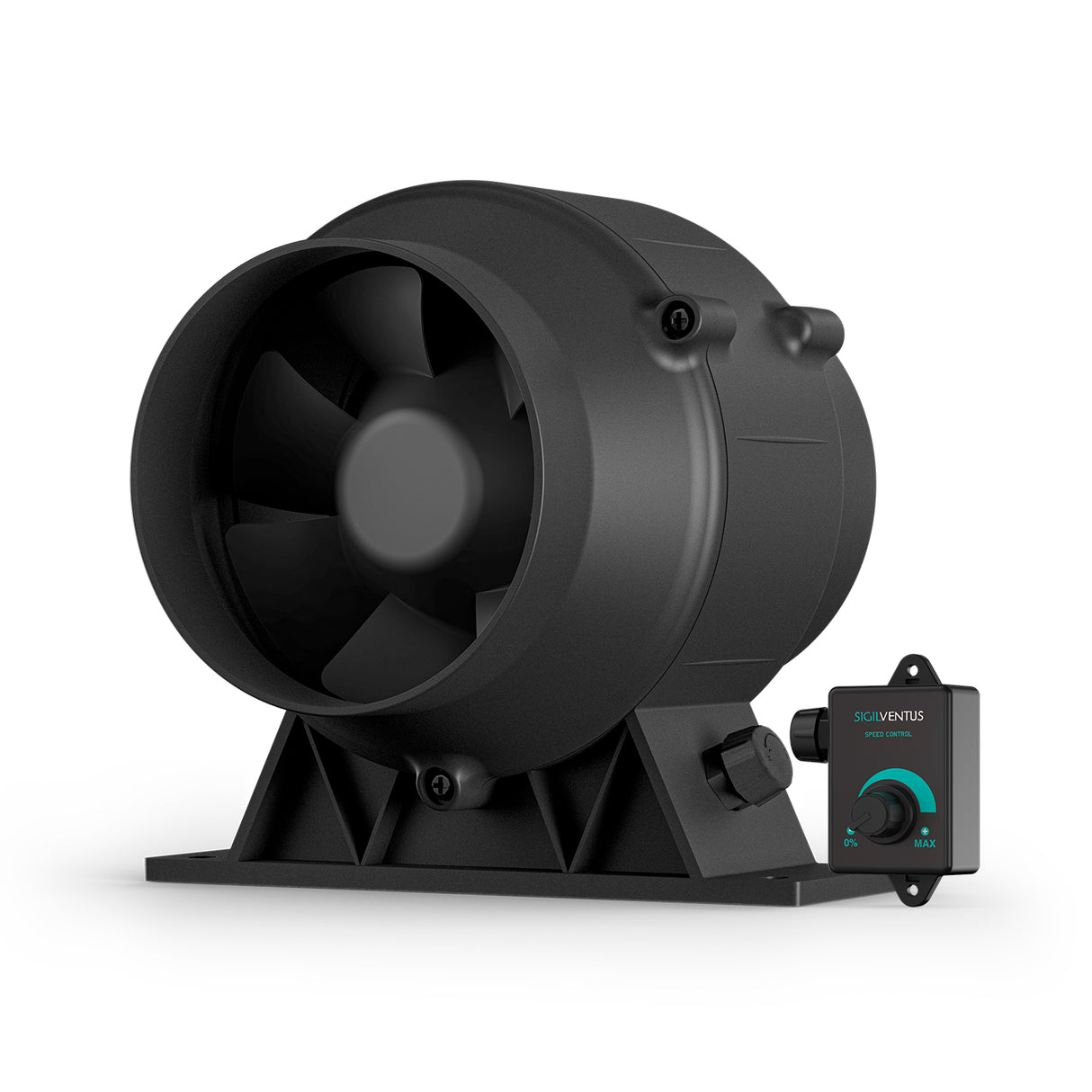 LITELINE 4” EC MixFlow Inline Fan – IP68 Waterproof, Variable Speed Control