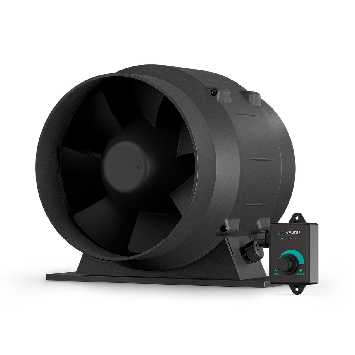 LITELINE 6.3” EC MixFlow Inline Fan – IP68 Waterproof, Variable Speed Control