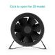 LITELINE 10” EC MixFlow Inline Fan – IP68 Waterproof, Variable Speed Control